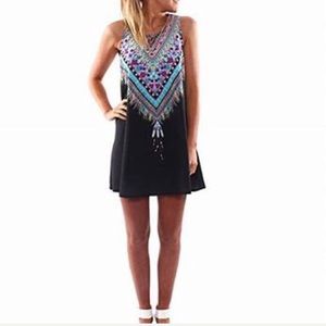 🎈Black tribal dress